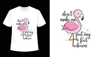 design de sublimação flamingo vetor