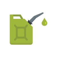 ícone da lata de biocombustível, estilo simples