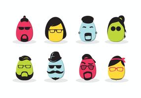 Hipster Vector Easter
