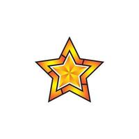 modelo de ícone de estrela vetor