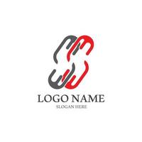 design de logotipo de carta corporativa de negócios vetor