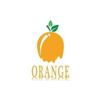 ilustração em vetor ícone logotipo laranja