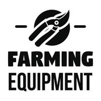 logotipo da ferramenta agrícola, estilo simples vetor