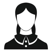 novo vetor de ícone de avatar feminino simples