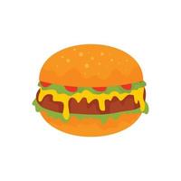 ícone de cheeseburger, estilo simples vetor