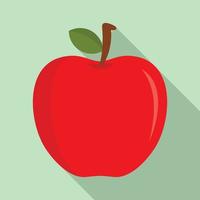 eco ícone de maçã vermelha fresca, estilo simples vetor