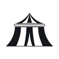 ícone da tenda de circo, estilo simples vetor
