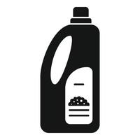 ícone de fertilizante de garrafa de solo, estilo simples vetor