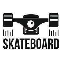 logotipo rápido do skate, estilo simples vetor