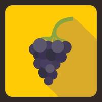 ícone de cacho de uvas, estilo simples vetor
