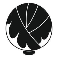 ícone de planta de repolho, estilo simples vetor