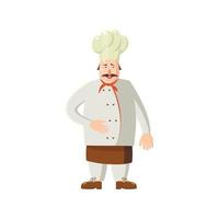 ícone do chef em estilo cartoon vetor