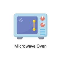 ilustração em vetor ícone plana de forno de microondas. símbolo de limpeza no arquivo eps 10 de fundo branco