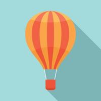 ícone de balão de ar de transporte, estilo simples vetor
