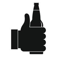 ícone de cerveja, estilo simples. vetor