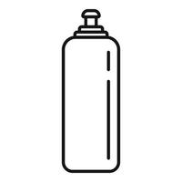 ícone de garrafa de alvejante, estilo de estrutura de tópicos vetor