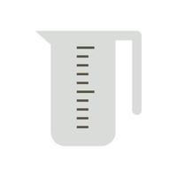 ícone do copo medidor de cozinha, estilo simples vetor