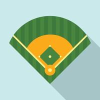 campo de beisebol, estilo simples vetor
