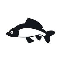 ícone de peixe, estilo simples vetor