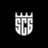 design de logotipo de carta scg na ilustração. logotipo vetorial, desenhos de caligrafia para logotipo, pôster, convite, etc. vetor