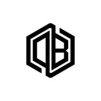 db design de logotipo de carta na ilustração. logotipo vetorial, desenhos de caligrafia para logotipo, pôster, convite, etc. vetor