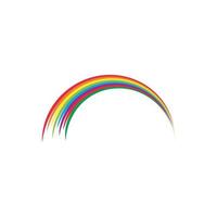logotipo de ilustração de arco-íris vetor