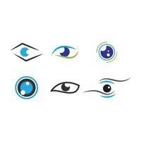logotipo de ilustração de olho vetor