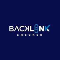 tipografia de texto simples de logotipo de backlink vetor