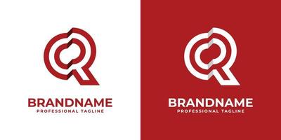 logotipo moderno da letra cr, adequado para qualquer empresa ou identidade com iniciais cr rc. vetor