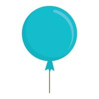 ícone de balão de céu azul, estilo simples vetor