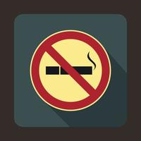 ícone de sinal de não fumar em estilo simples