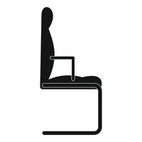 ícone de cadeira, estilo simples. vetor