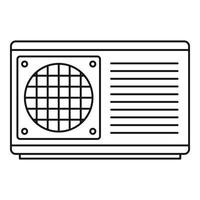 ícone de parte do condicionador, estilo de estrutura de tópicos vetor