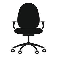 novo ícone de cadeira, estilo simples. vetor