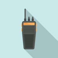 ícone móvel walkie talkie, estilo simples vetor