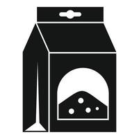 ícone de caixa de solo, estilo simples vetor