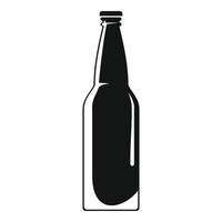 ícone de garrafa fechada, estilo simples. vetor