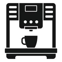 ícone da máquina de café americano, estilo simples vetor