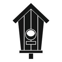 ícone bonito da casa do pássaro, estilo simples vetor