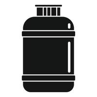 ícone de gpl de cilindro de gás, estilo simples vetor