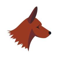 ícone de cachorro collie, estilo simples vetor