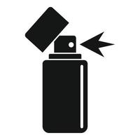 ícone de spray de desodorante limpo, estilo simples vetor
