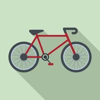 ícone de bicicleta de entrega, estilo simples vetor