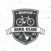 clube de mountain bike. ilustração vetorial. vetor