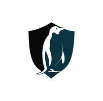 design de ilustração de ícone de vetor de modelo de logotipo de pinguim criativo