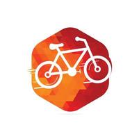 design de logotipo de vetor de bicicleta abstrata. identidade de marca corporativa da loja de bicicletas.