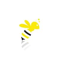 modelo de design de logotipo de abelha para sua empresa vetor