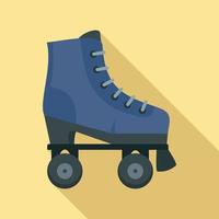 ícone de patins altos, estilo simples vetor