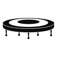 pular ícone de trampolim, estilo simples vetor