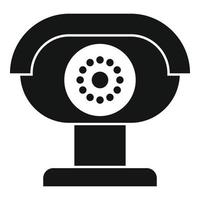 ícone da câmera de segurança, estilo simples vetor
